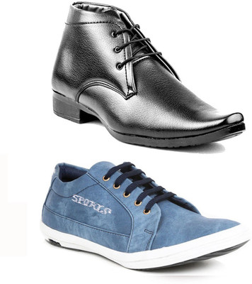 

DK Derby Kohinoor Lace Up For Men(Black, Blue
