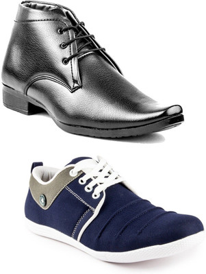 

DK Derby Kohinoor Lace Up For Men(Black, Blue