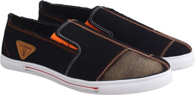 

Crunx Premium Denim Loafers For Men(Black