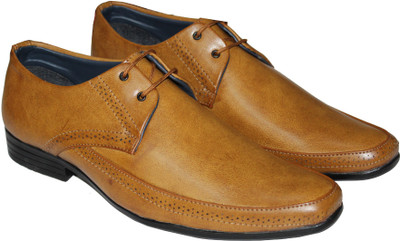 

Footsteps Men's Formal Shoes Lace Up For Men(Tan