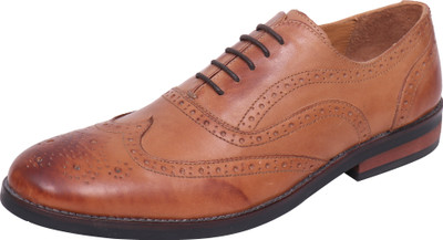 

ROME Genuine Leather Lace Up For Men(Tan