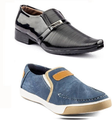 

DK Derby Kohinoor Slip On For Men(Black, Blue