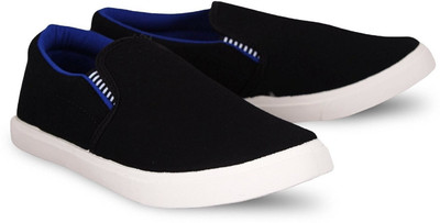 WELDONE Men's Cool Loafers For Men(Black ,)