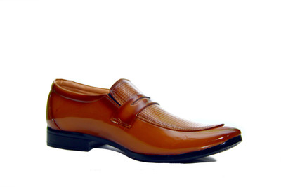 

FitRight Men Faux Leather Formal Shoes Slip On For Men(Tan, Brown