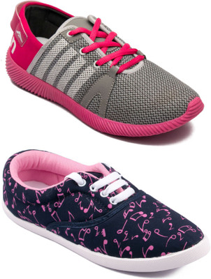 

Asian women's casual shoes combo pack of 2 Casuals For Women(Multicolor