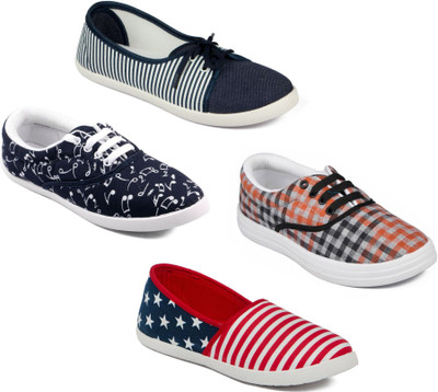 

Asian Women Casual & Running Shoes Combo Pack of 4 For Women(Multicolor