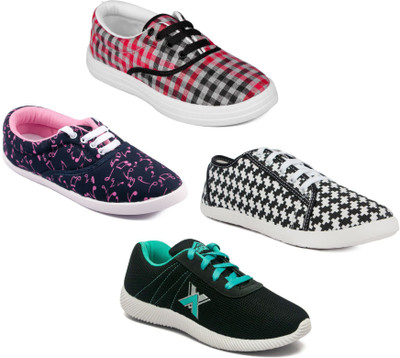 

Asian Women Casual & Running Shoes Combo Pack of 4 Casuals For Women(Multicolor