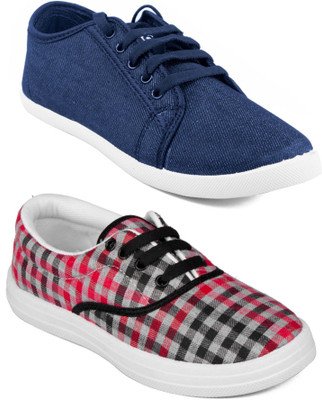 

Asian Women Casual & Running Shoes Combo Pack of 2 Canvas Shoes For Women(Multicolor
