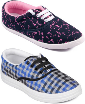 

Asian Women Casual & Running Shoes Combo Pack of 2 Sneakers For Women(Multicolor