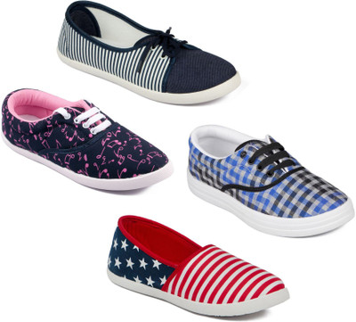 

Asian Women Casual & Running Shoes Combo Pack of 4 Casuals For Women(Multicolor