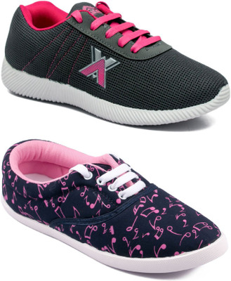 

Asian women's casual shoes combo pack of 2 Casuals For Women(Multicolor