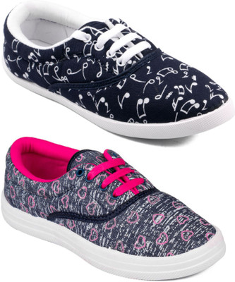 Asian Women Casual & Running Shoes Combo Pack of 2 Casuals For Women(Multicolor)