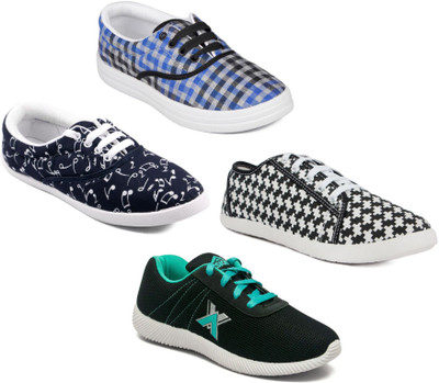 

Asian Women Casual & Running Shoes Combo Pack of 4 Casuals For Women(Multicolor
