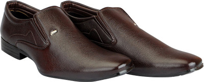

FAUSTO Business Corporate Slip On For Men(Brown