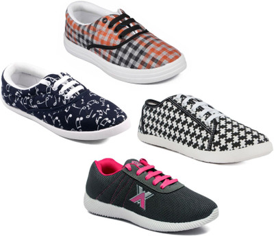 

Asian Women Casual & Running Shoes Combo Pack of 4 Casuals For Women(Multicolor