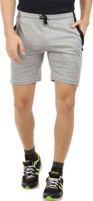 Greenhouse Solid Men Light Blue Basic Shorts, Sports Shorts