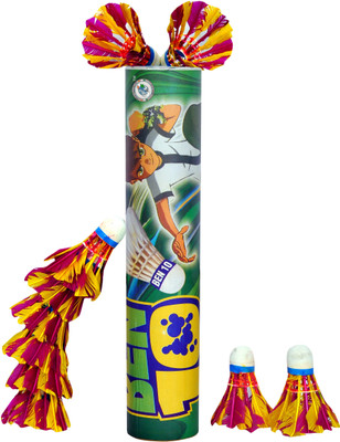 

STC Ben10 Coloured Feather Feather Shuttle - Multicolor(Medium, 77, Pack of 10)