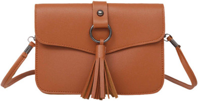 

BLINGG Women Casual Brown Genuine Leather Hand-held Bag