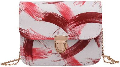 

BLINGG Women Evening/Party Red Genuine Leather Hand-held Bag