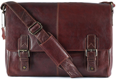 

Adamburk Men & Women Casual Purple Genuine Leather Sling Bag