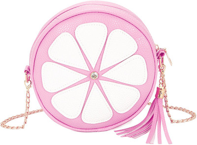 

BLINGG Women Evening/Party Pink Genuine Leather Hand-held Bag