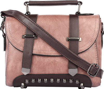 

Indian Fashion Women Formal Pink PU Sling Bag