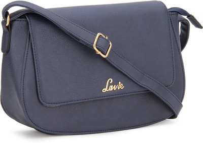 

Lavie Girls Casual Blue PU Sling Bag