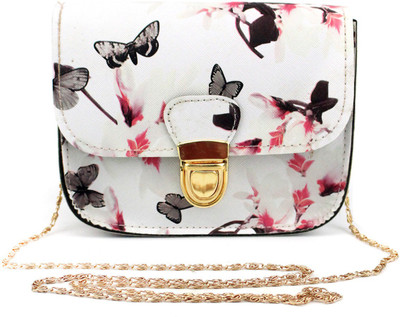 

BLINGG Women Evening/Party White Genuine Leather Hand-held Bag