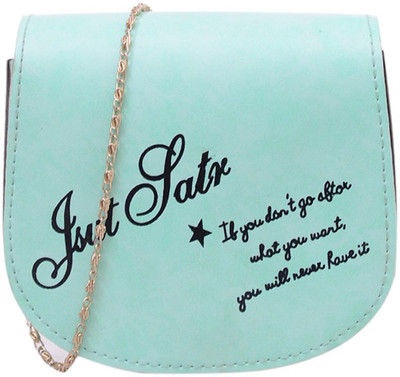 

BLINGG Women Evening/Party Blue Genuine Leather Hand-held Bag