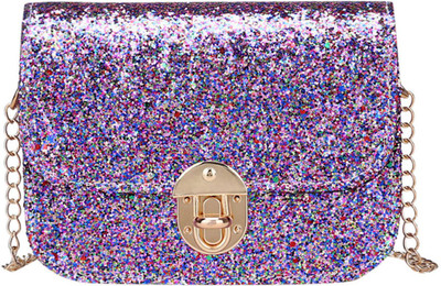 

BLINGG Women Evening/Party Purple Genuine Leather Hand-held Bag