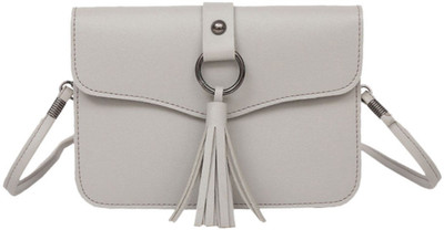 

BLINGG Women Casual Grey Genuine Leather Hand-held Bag