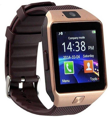 

GLOWISH BLUETOOTH TOUCHSCREEN RECHARGEABLE MUSIC WHATSAPP CAMERA PEDOMETER MEMORY CARD SLOT MULTICOLOR Smartwatch(Black, Brown Strap Free Size)