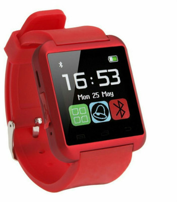 

University Trendz U8 plus bluetooth smart watch for android, red Red Smartwatch(Red Strap Free Size)