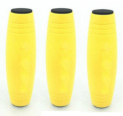 

Tuelip The Amazing Desktop Toy Fun Dimensional Tabletop Toy Rolling Fidget Stick WithLED Light Toys Pack 3(Yellow)