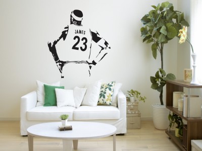 Decor Villa 58 cm Wall Sticker (Player,Surface Covering Area -58 x 53 cm ) Removable Sticker(Pack of 1)