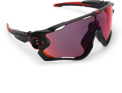OAKLEY JAWBREAKER Rectangular Sunglass(For Men, Red)