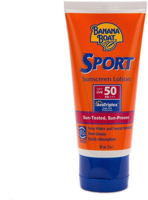 

Banana Boat Sport SPF 50 PA+++ Sun-tested, Sun- Proven Sunlotion - 90ml - SPF SPF 50 PA+++ PA+++(90 ml)