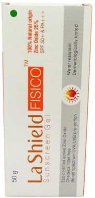 

Glenmark La Shield FISICO Sunscreen gel - SPF 50 PA+++(50 g)