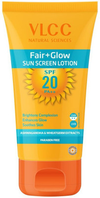 

VLCC Fair plus Glow Sun Screen Lotion - SPF 20 PA++(100 ml)