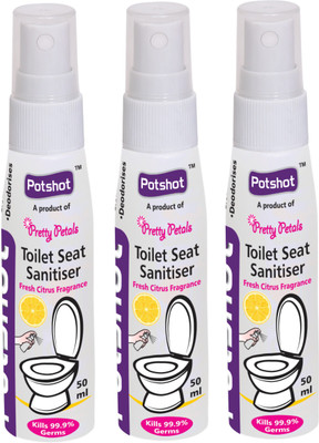 

Potshot Toilet Seat Sanitiser Citrus Liquid Toilet Cleaner(50 ml, Pack of 3)