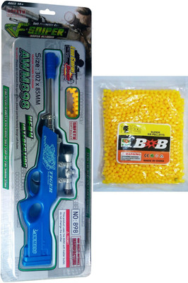 

Sakshi Enterprises AWM898 Gun for Kids- New Arrival with free 500 BB Bullets(Multicolor)