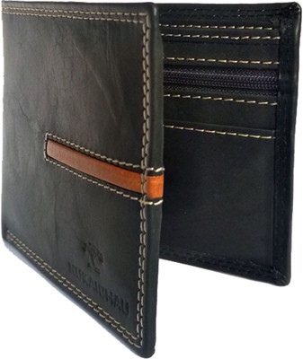 

NUKAICHAU Men Black Genuine Leather Wallet(6 Card Slots)