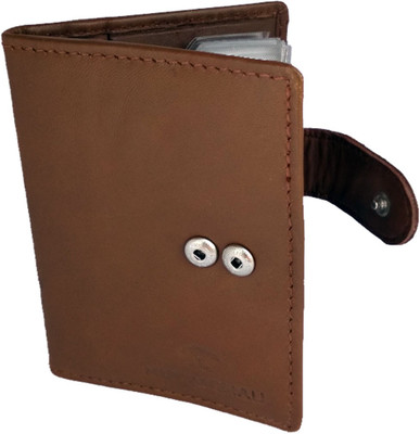 

NUKAICHAU Men Brown Genuine Leather Wallet(6 Card Slots)