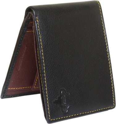 Naysa Men Casual, Formal Black, Brown Genuine Leather Wallet(8 Card Slots)