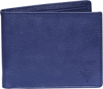 

Vermello Men Blue Artificial Leather Wallet(6 Card Slots)