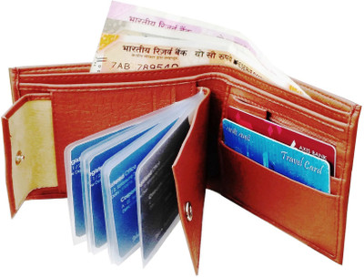 

Wenzest Boys Tan Artificial Leather Wallet(10 Card Slots)