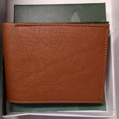 

Eazy Life Men Tan Genuine Leather Wallet(3 Card Slots)