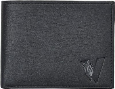 

VINE Men Black Genuine Leather Wallet(13 Card Slots)