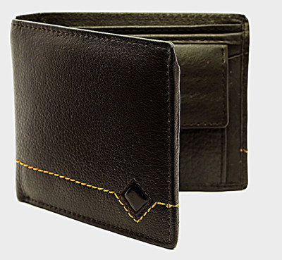

NUKAICHAU Men Brown Genuine Leather Wallet(6 Card Slots)