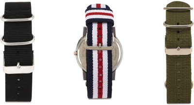 

Watch Me MYOW COLLECTION BY WATCH ME-Make Your Own Watch By Watch Me- NATO Multicolored Straps (ONLY STRAPS,NO WATCH)-MYOW COLLECTION (All Straps in this collection-22 mm except Black Strap-20 mm,Military Strap -20 mm) myow-bl-buwr-grx 22 mm Nato Nylon St